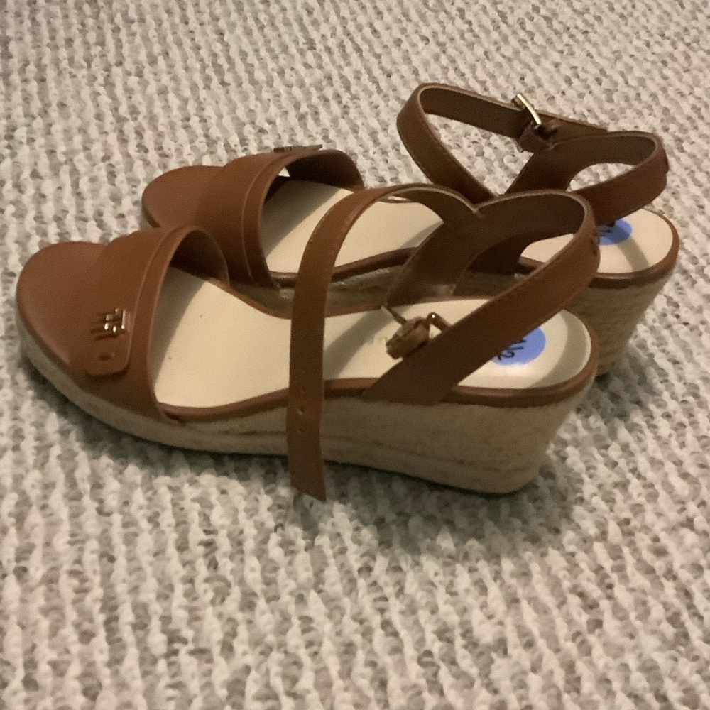 Brown Tommy Hilfiger Wedge Sandals